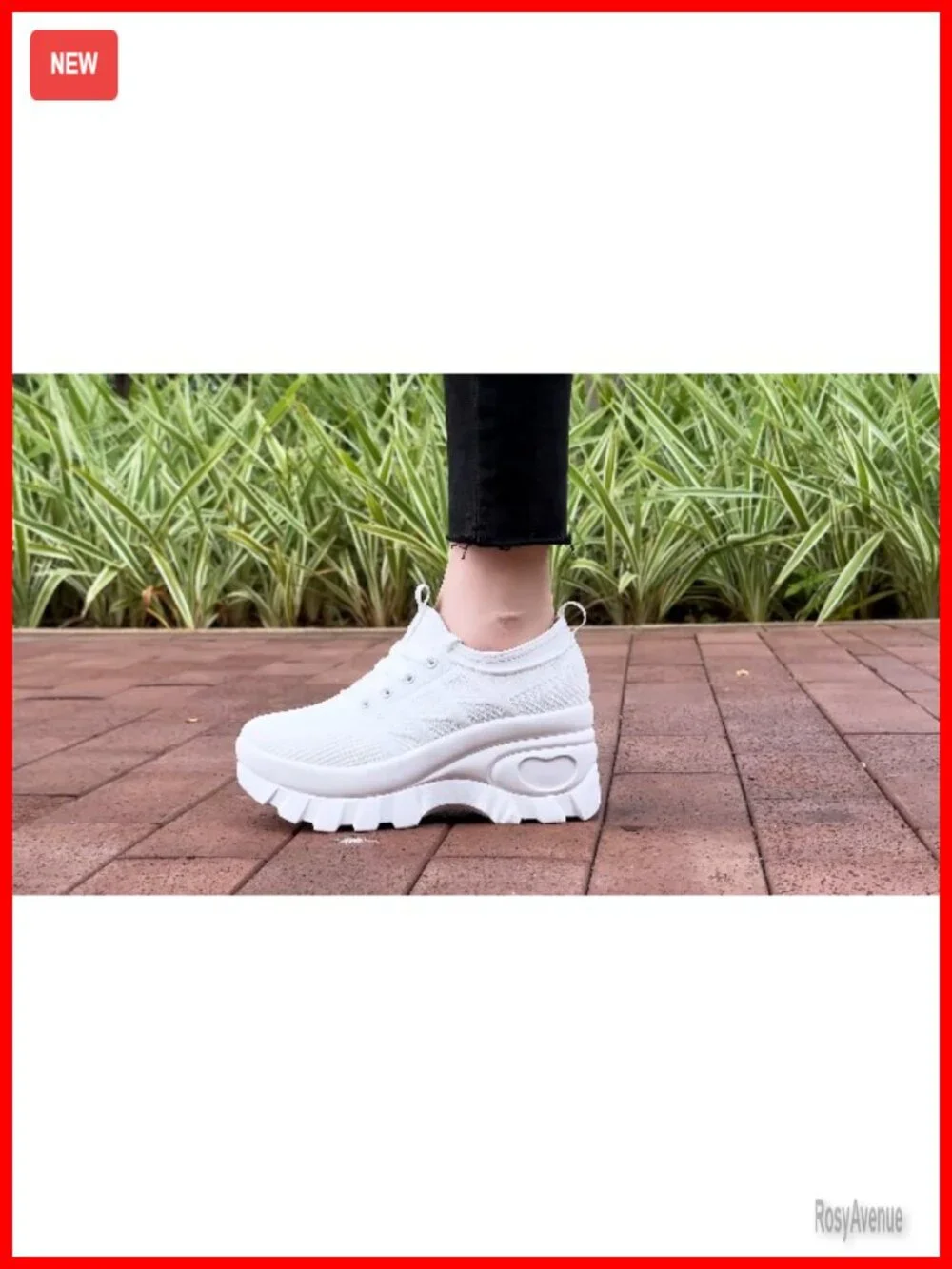 Women's Chunky Platform Wedge Sneakers Comfort Orthopedic Knit Walking Shoes